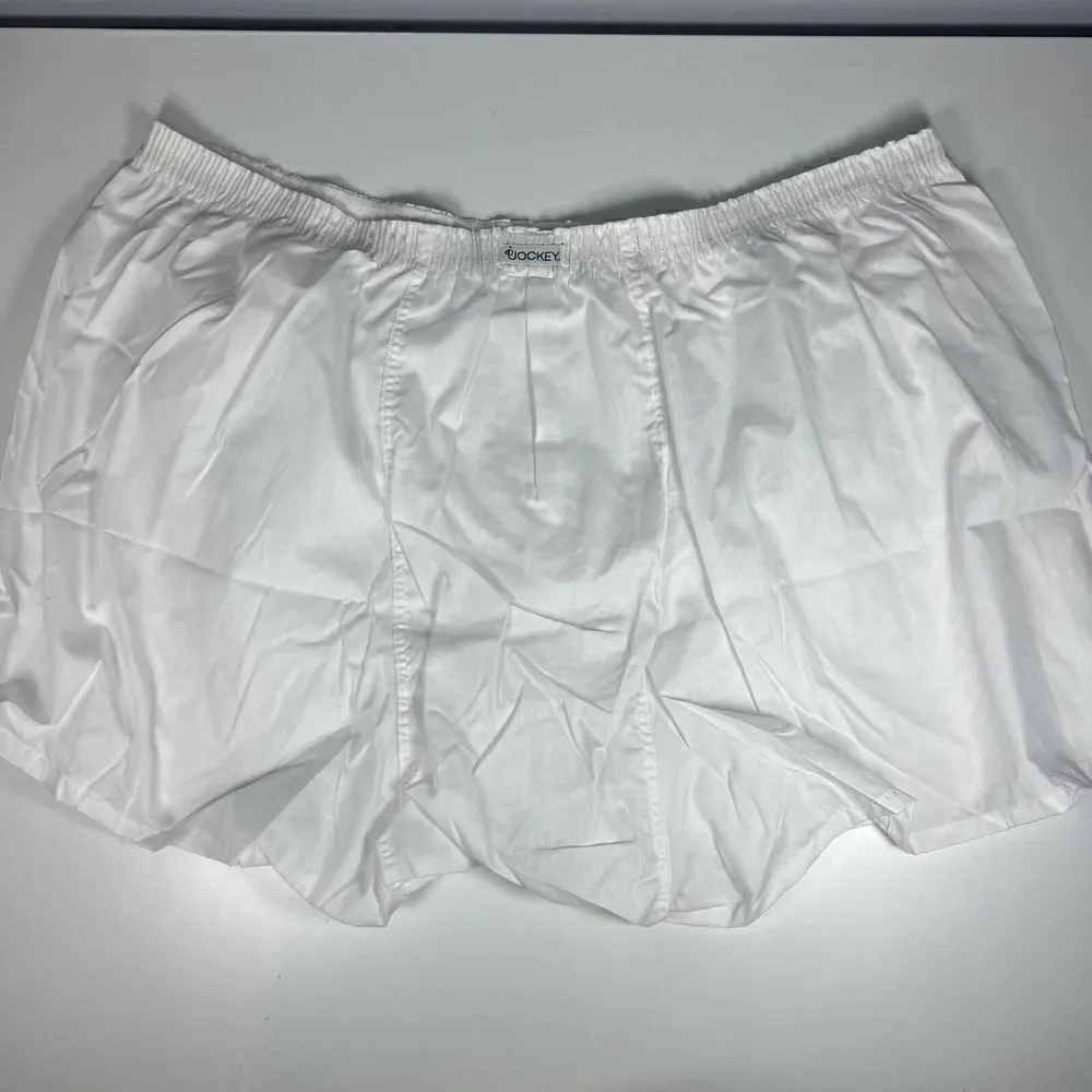 Vintage Jockey Big Man Full Cut Boxers Mens Size 54 2 Pack White New Without Tag